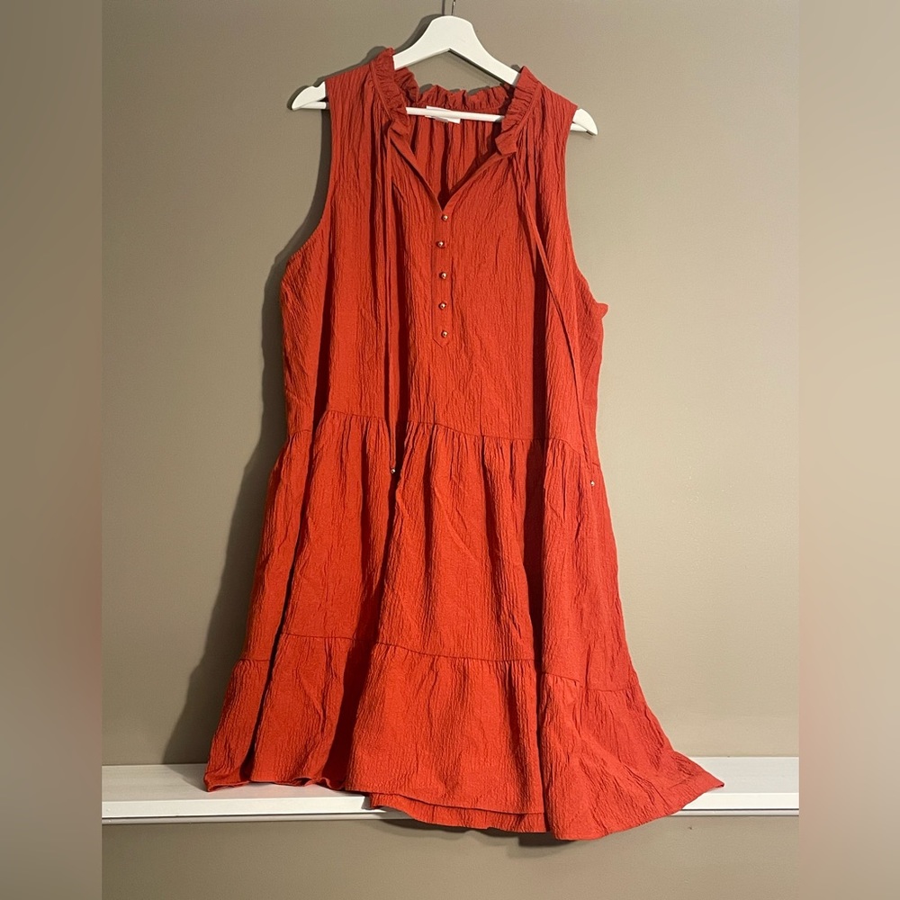 Calvin Klein Sleeveless Crepe Dress
